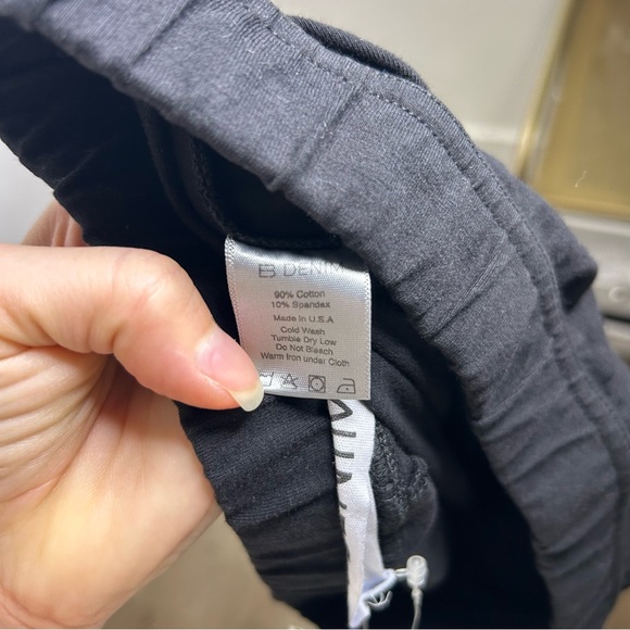 NWT EB Denim Split Hem Cotton Legging in Black Size Large - Picture 15 of 15